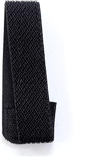 和気産業 バリバリバンド 伸縮タイプ 両面ファスナー 黒 幅25X長さ250mm 作業ズボン パイプ 結束 BR049 1本入