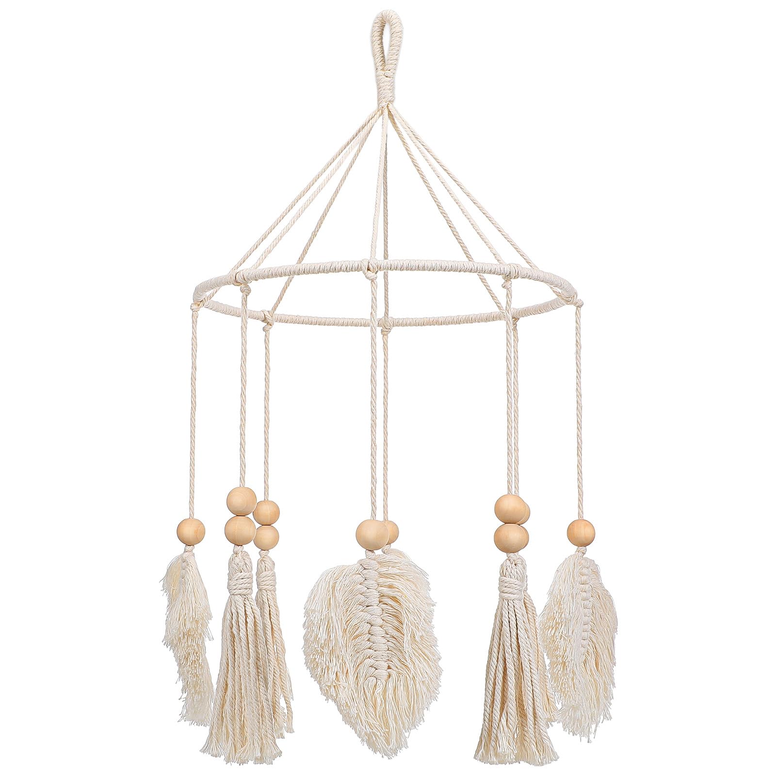 Boho Crib Mobile Handmade Neutral Crib Mobile Nursery Decoration for Nursery Room Decor