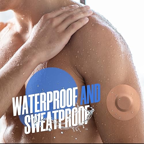 Miniatura 2 de Fundas de sensor Freestyle para Libre 23-30 Pack de fundas de sensor de color bronceado-Parches adhesivos impermeables