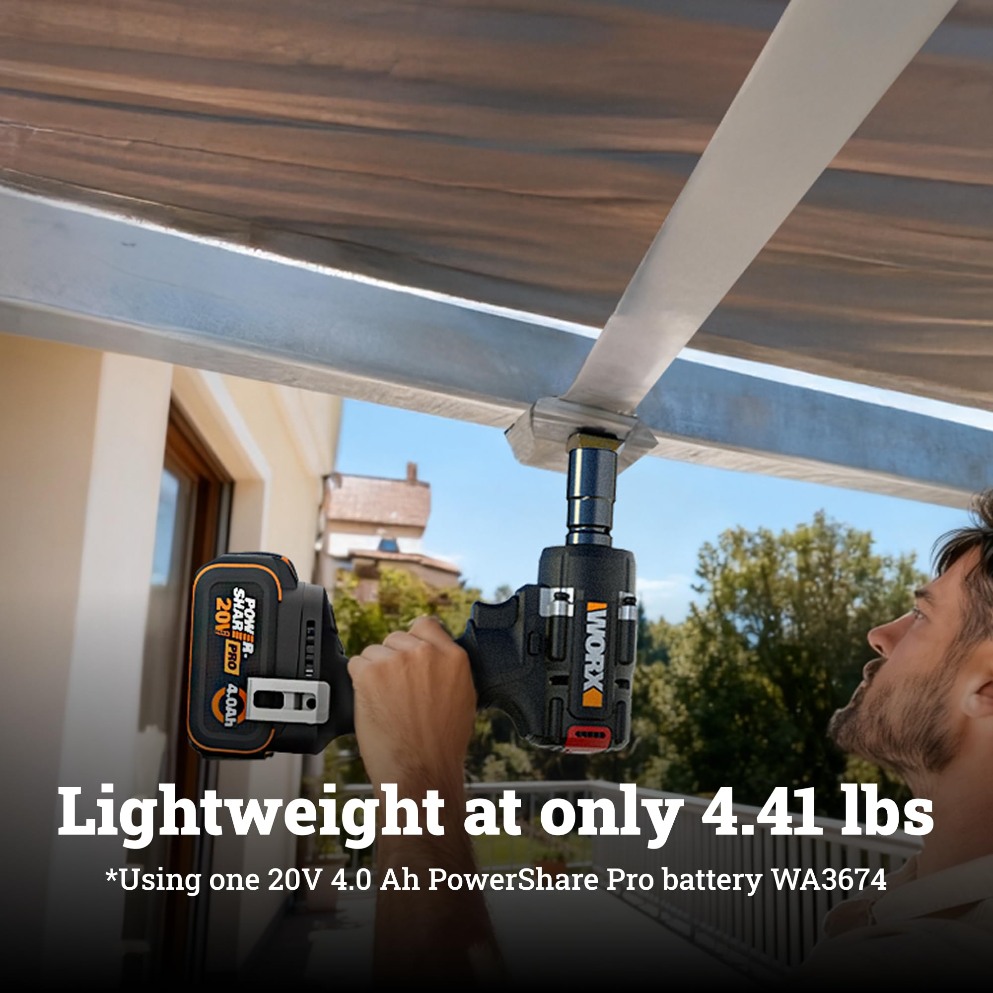 WORX Avvitatore a percussione a batteria 20V Brushless, WX273L.9