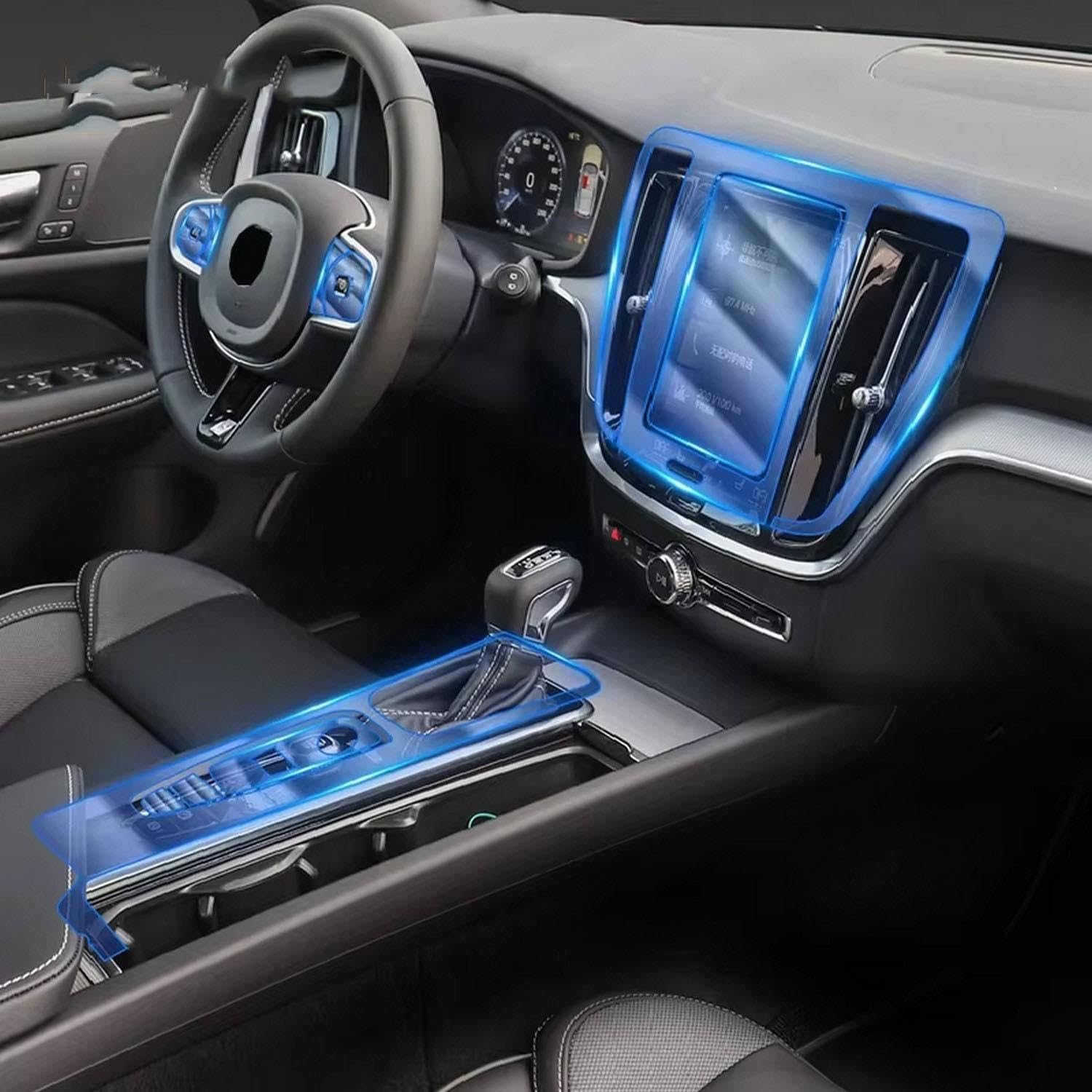 Film protection PPF Skoda Kodiaq GT console centrale TPU mat FOEBE