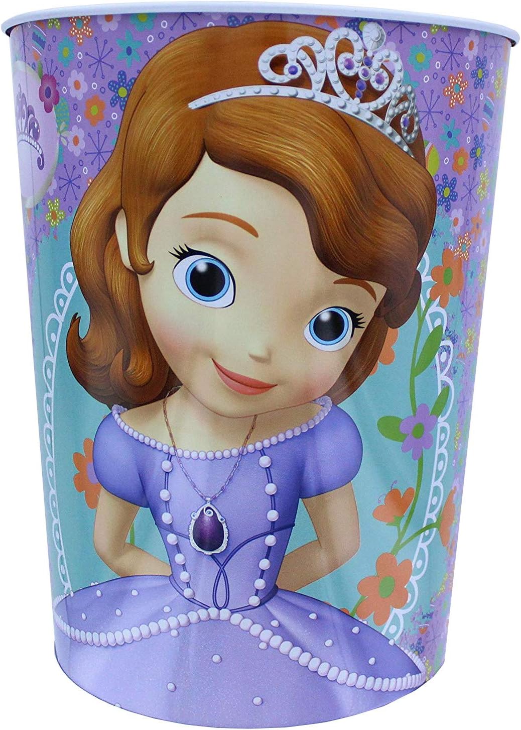 TinBox Disney Sofia The First Wastebasket - Garbage Can - Smart Princesses Rule