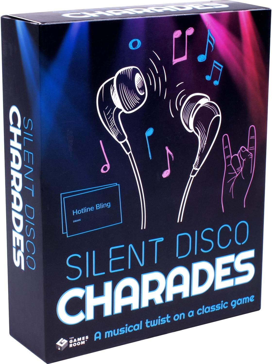 Fizz Creations Silent Disco Charades Game - TABLETOP_GAME - Brand: Fizz Creations - Music Theme - Family Genre - Portable - All Ages - 1 Count