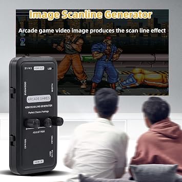 HDMI Scanline Generator Portable Audio Video Output HDMI Image Scan Line Generator Function Board for All Retro Games/Gamers/Mame/Arcade Game/Emulator