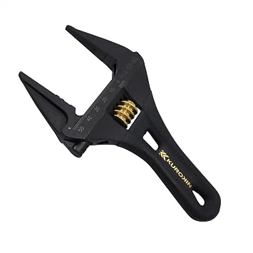Fujiya Tools, FLS-53-BG, Adjustable Wrench Short Type, Black & Gold color-