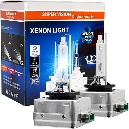 SOCAL-LED LIGHTING Bombillas HID de xenón D3S de 35 W para faros delanteros, 4300 K, blanco cálido, 66340 42403 42302, repuesto directo de haz alto