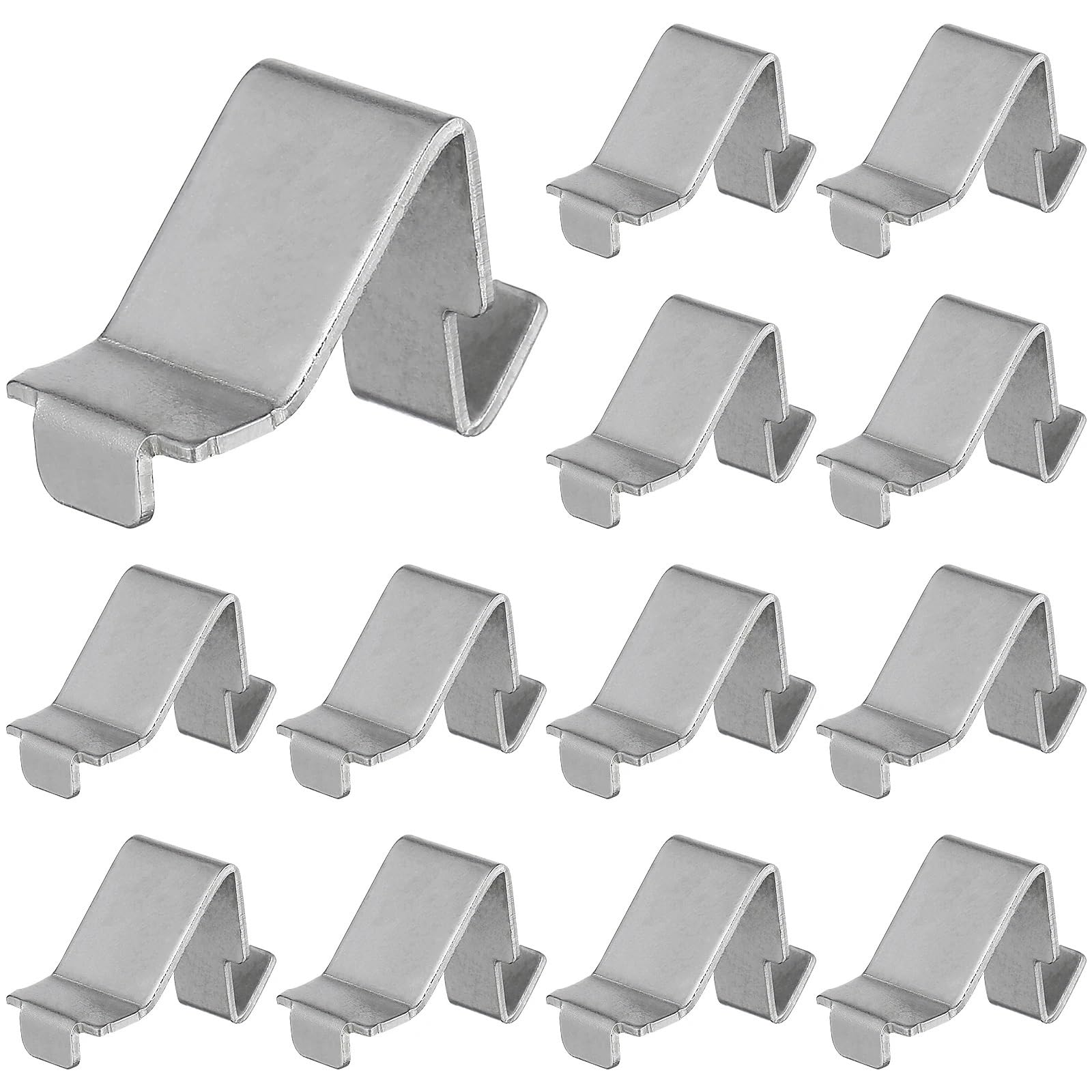 200 clip resistenti per scaffali, supporti in metallo per scaffalature