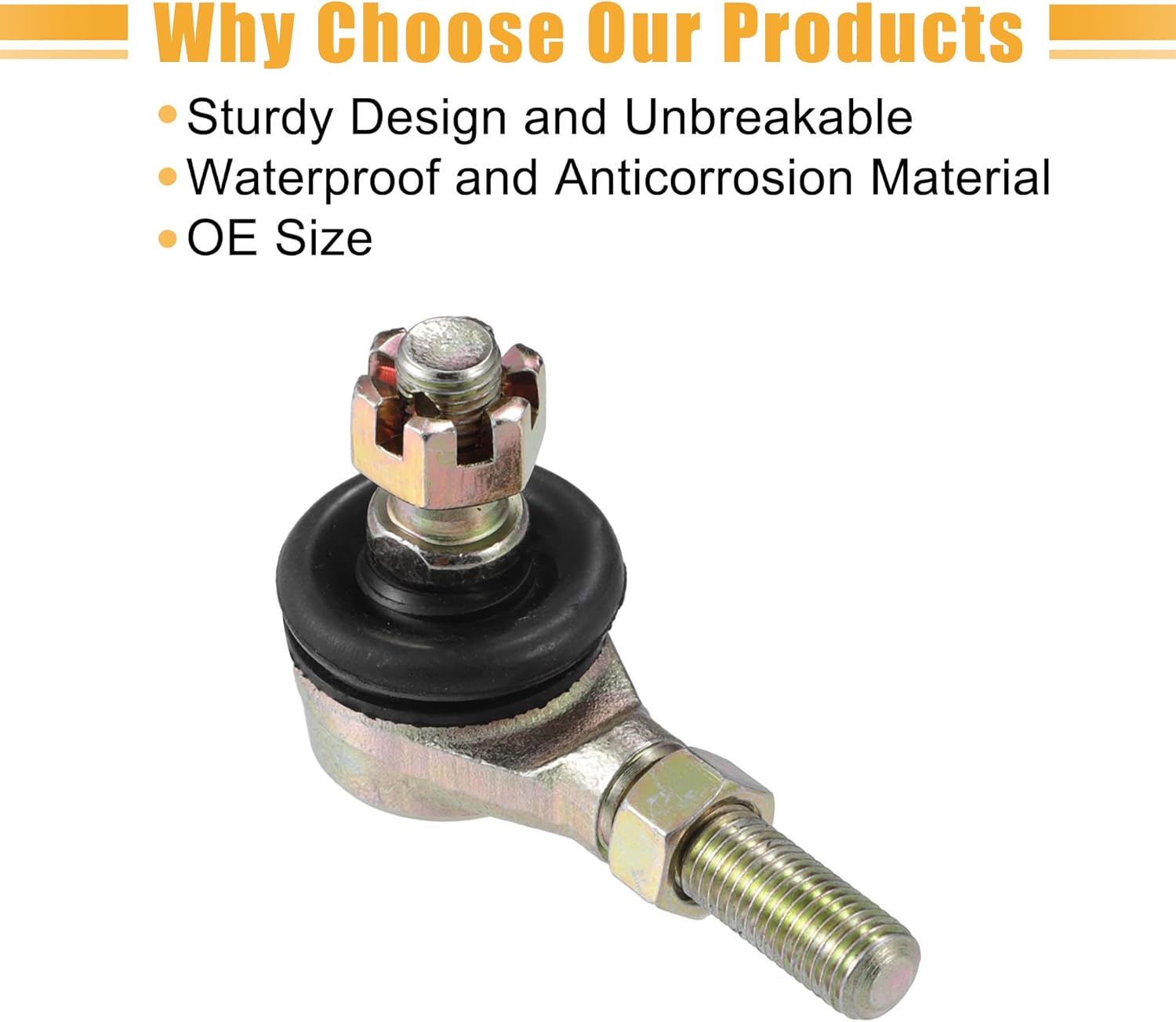 ACROPIX 28cm 11.02" Steering Tie Rod End Tie Rod Link Fit for 50cc 70cc 90cc 110cc 125cc 150cc ATV Quad Four Wheeler with Ball Joint Accessories - Pack of 2