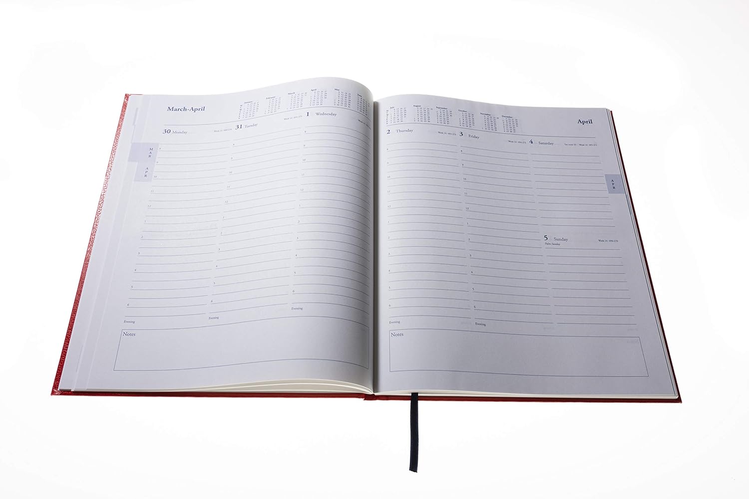 Collins Desk Quarto Week to View with Appointments 2022 Diary - Blue