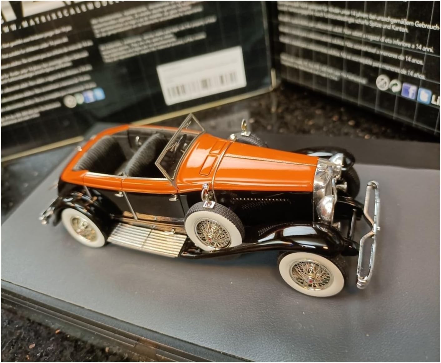 Duesenberg Roadster Vintage Car 1934 Alloy Car Model for:Die Cast 1/43