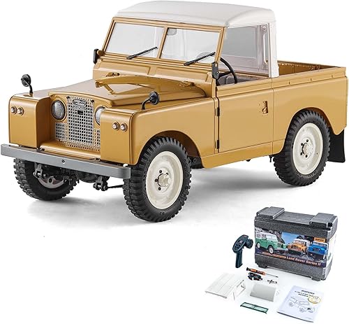 Miniatura 1 de WOWRC FMS 112 Land Rover Series II RC Car, camionetas RC Crawler y furgonetas y convertibles 3 en 1 con transmisión de 2 velocidades, tracción en