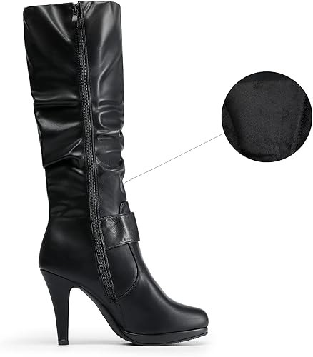 Miniatura 2 de DREAM PAIRS Botas de mujer de tacón alto y caña alta