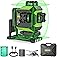 Huepar 704CG Professional 4x360 Laser Level Self Leveling, Professional 4D Green Beam Cross Line 16 Lines Tiling Floor Laser