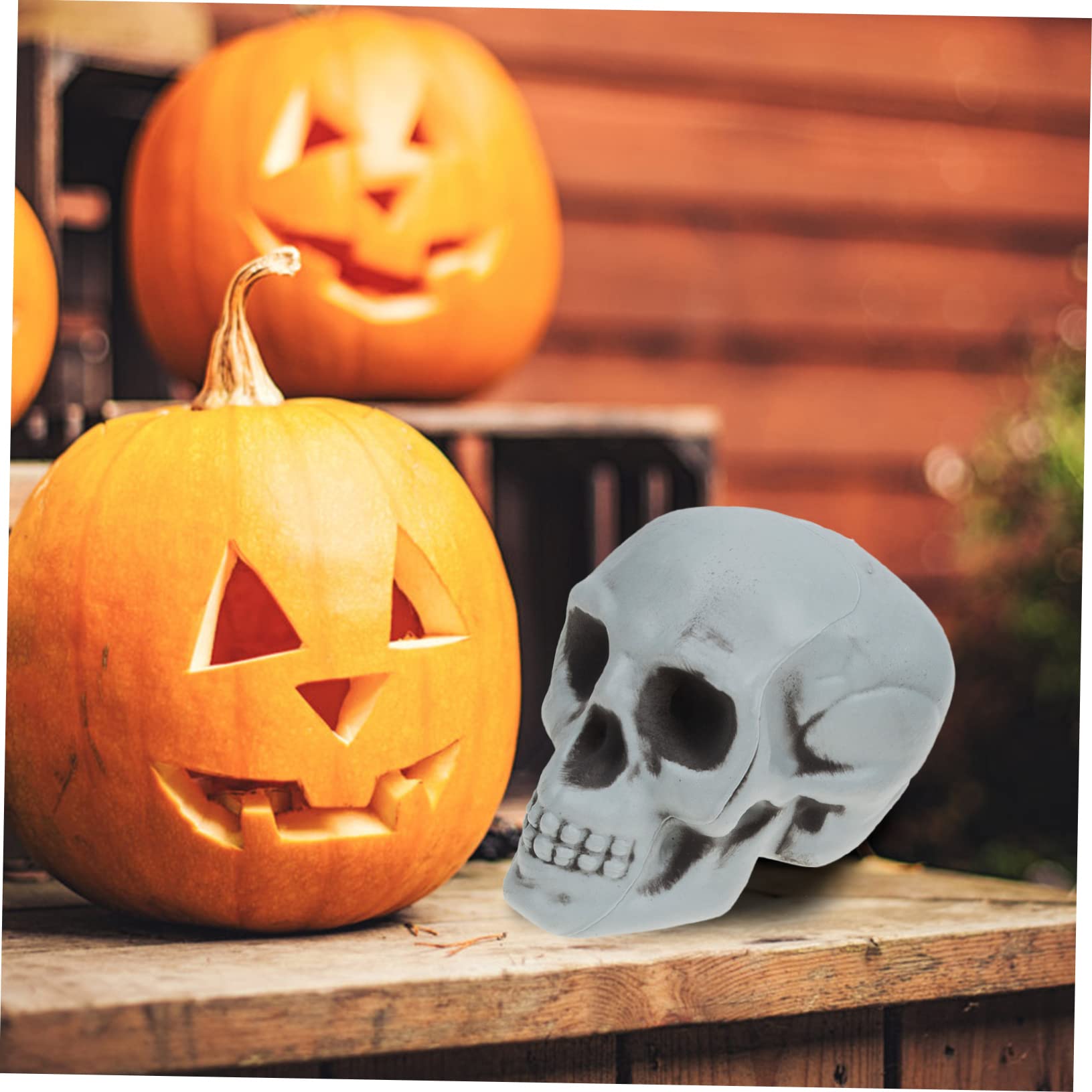 TOPBATHY 32 Piezas Esqueleto De Halloween Decoración De Estatua De Esqueleto Cráneo Divertido Esqueleto Estatuilla Estatua Accesorios De Calavera De Miedo Calaveras Falsas El Plastico
