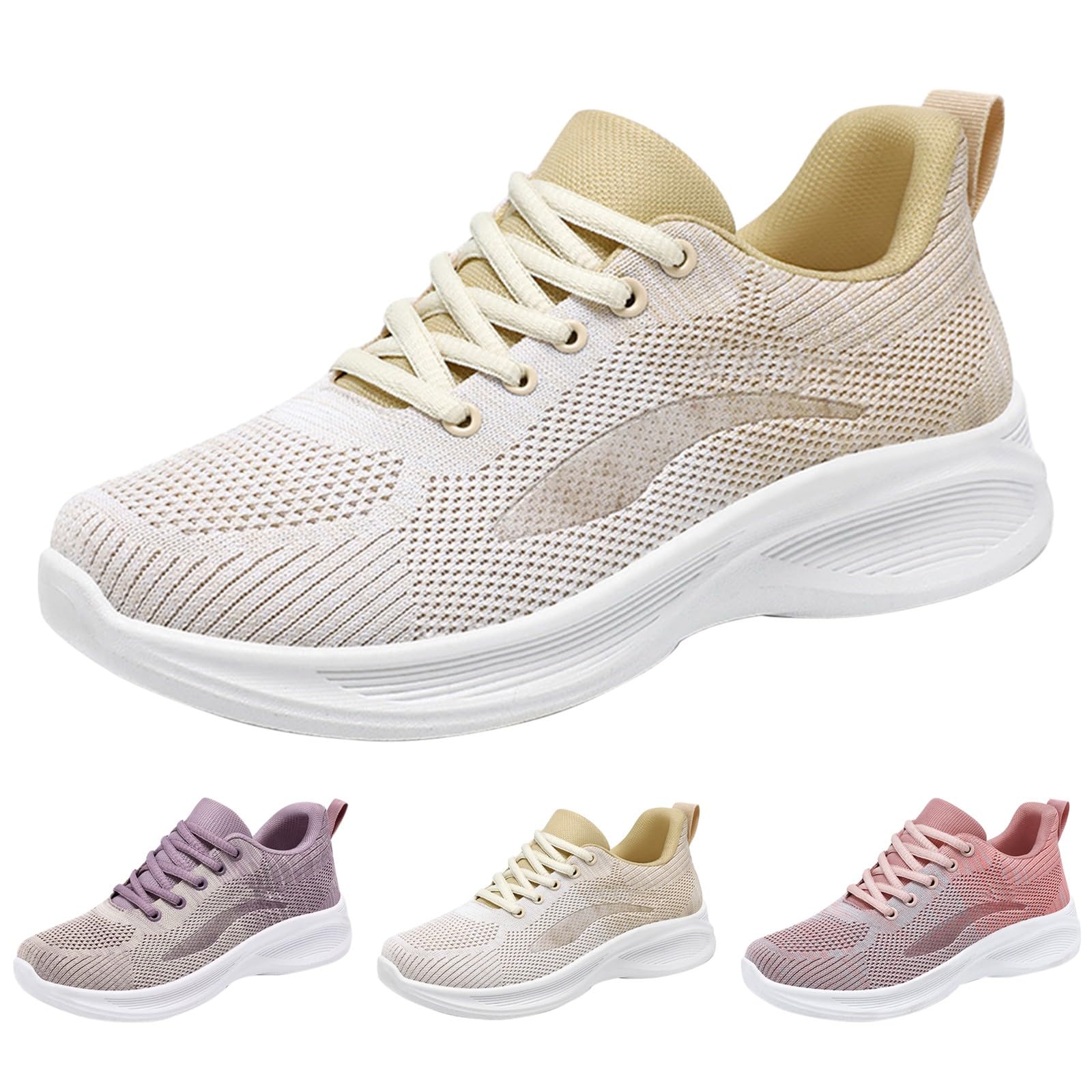 Zapatillas ligeras para mujer, zapatillas de gimnasio para mujer, cómodas, antideslizantes, para estar de pie, todo el día, informales, con soporte de arco, zapatos suaves para caminar, gimnasio,