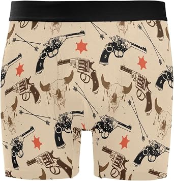 Men's Boxer Briefs Novelty Soft and Breathable with Fly Underwear for Men