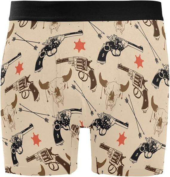 Men's Boxer Briefs Novelty Soft and Breathable with Fly Underwear for Men