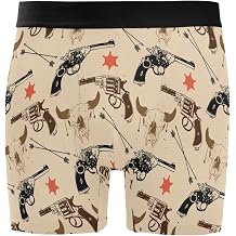 Mens Boxer Briefs Novelty Soft and Breathable with Fly Underwear for Men