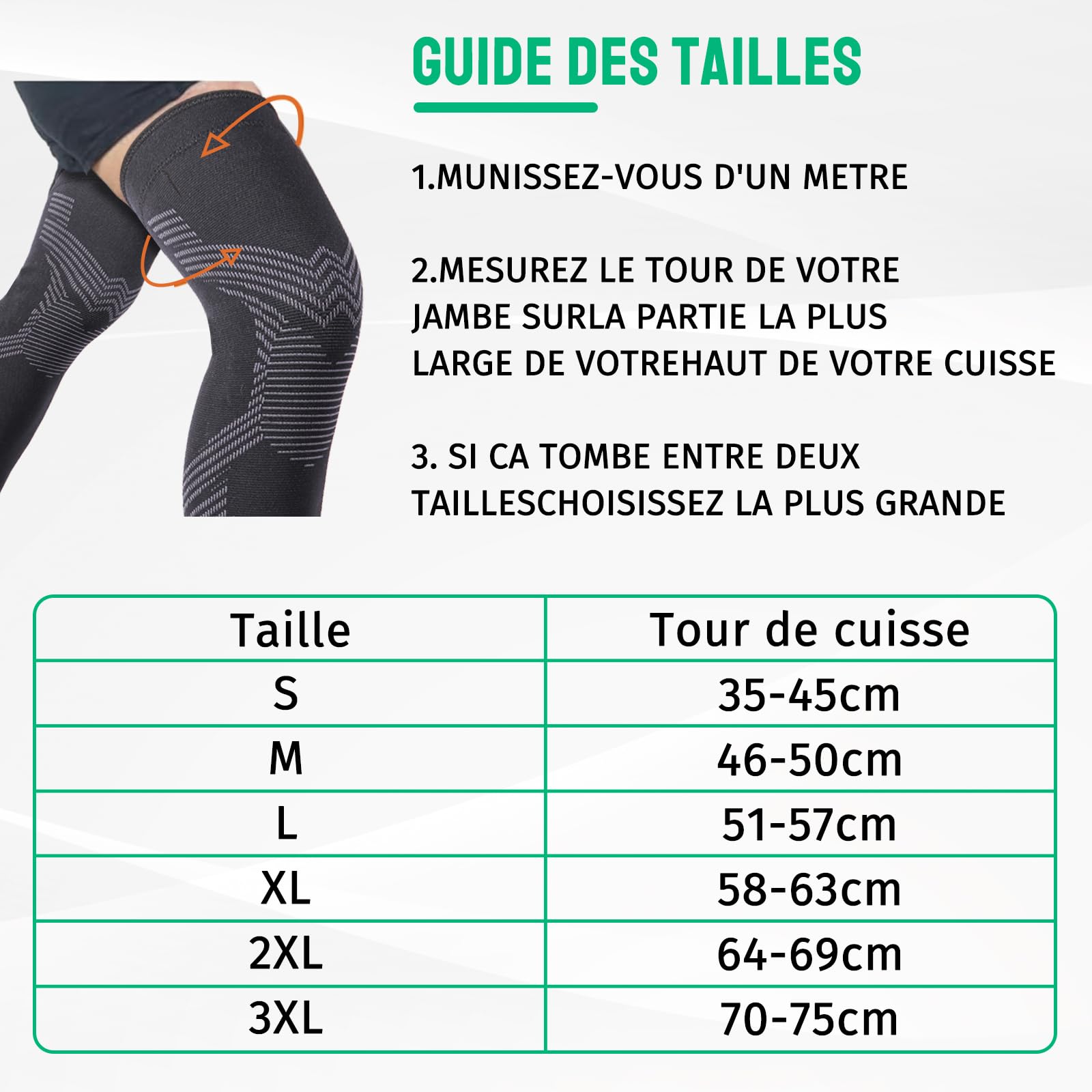 FOGOIN Maintien Compression Genouillère sport,Manchons de genou et jambe V2,Genouillere Arthrose Genou Genouillères pour Femmes/Hommes,Soutenir les douleurs articulaires,les dommages au ligament