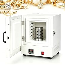 Electric Small Kiln, Kiln for Pottery, With LED Intelligent Controller, 2000w Rapid Heating, 0-1150  Adjustable, 4-Sided Heating, For Jewelry Making, Glass Fusion, Metal and Clay Work
