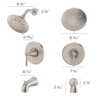 Pfister LG898-GL1K Saxton Tub and shower trim Brushed Nickel