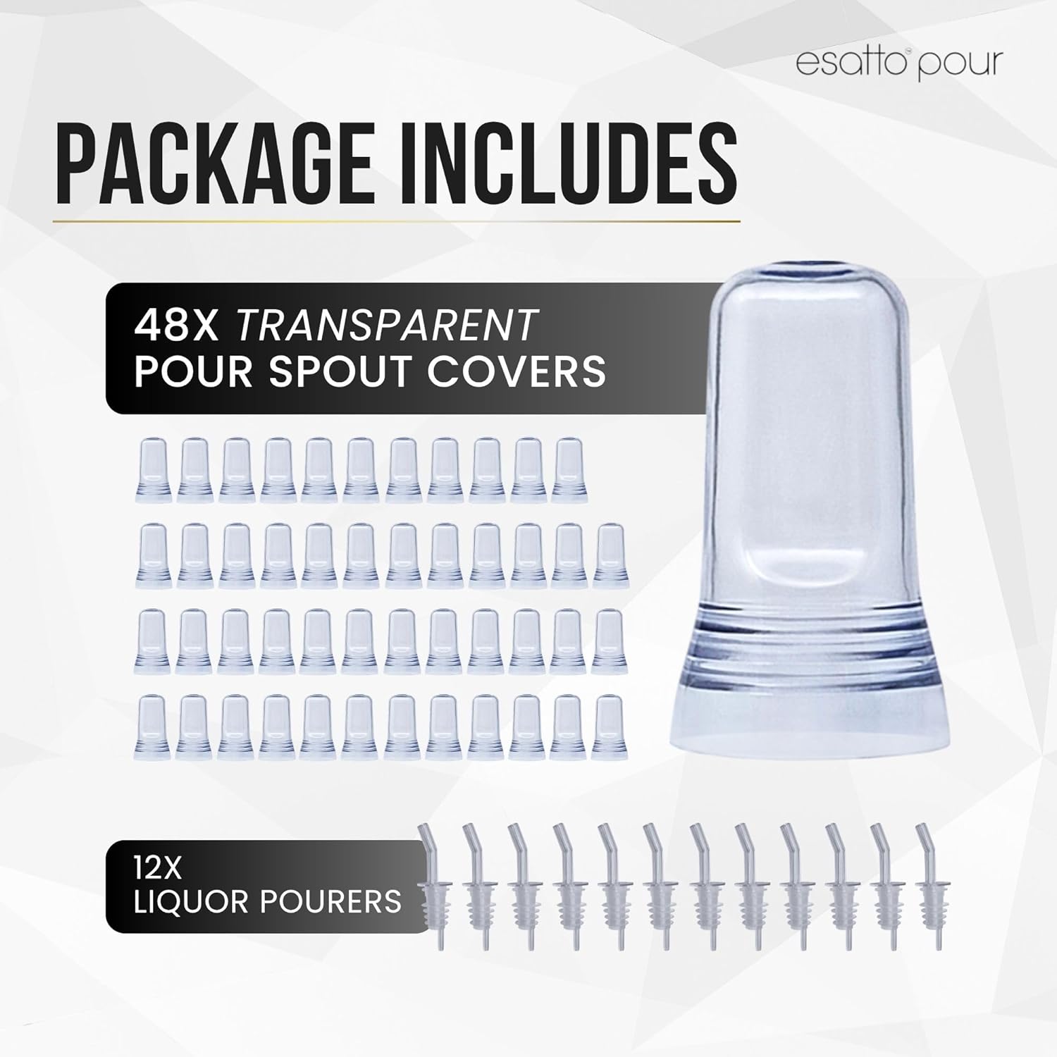 Pour Spout Covers Translucent Liquor Pourer Covers Universal Bottle Pour Dispenser Liquor Bottle Covers Liquor Bottle Covers Bottle Cover Dust for Home Kitchen Tools Supplies