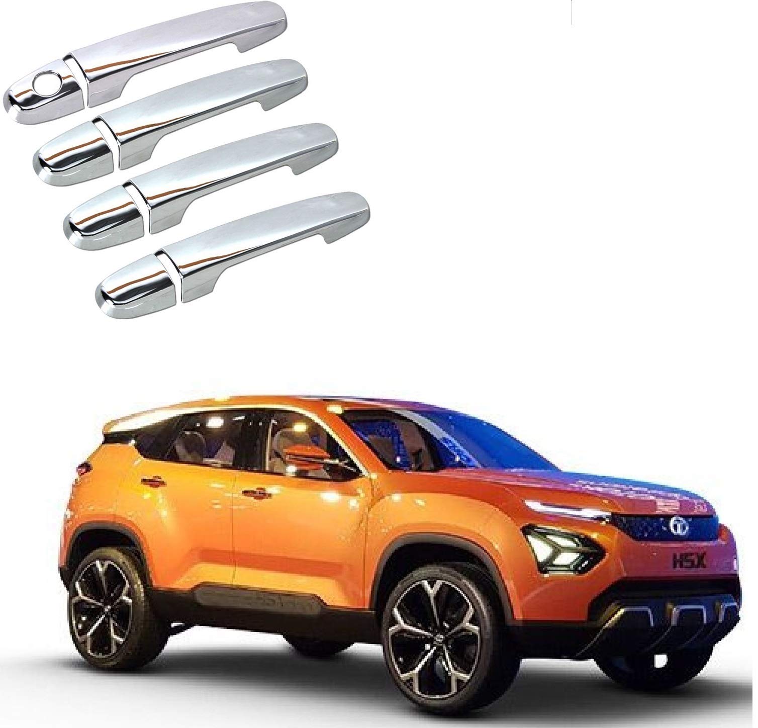 Kozdiko Chrome Handles Door Latch Cover Set of 4 Pcs for Tata Harrier H5X (B083ZD68V9) Amazon Price History, Amazon Price Tracker