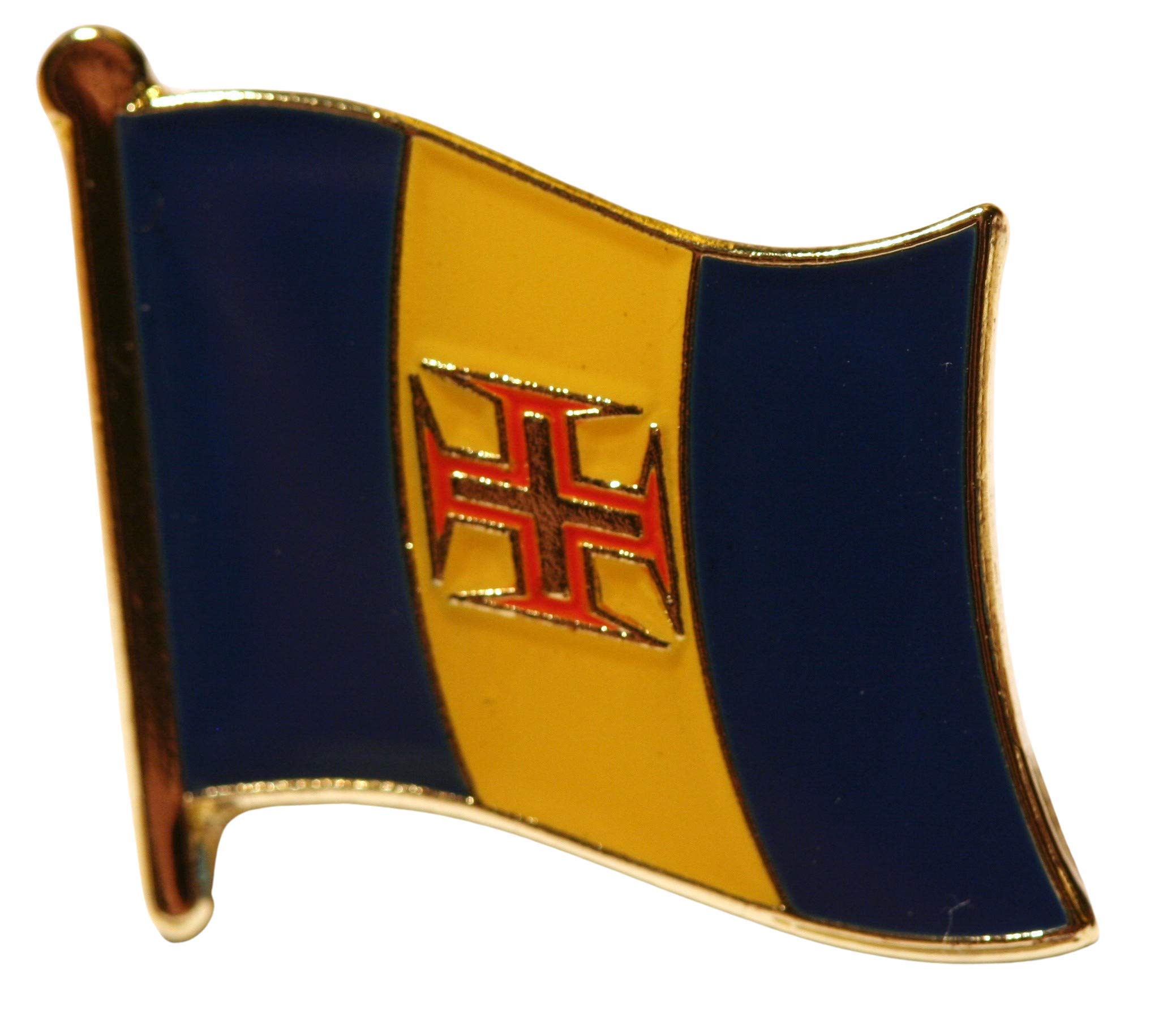 Buxton's Badges Multiple Madiera Flag Pin Badge
