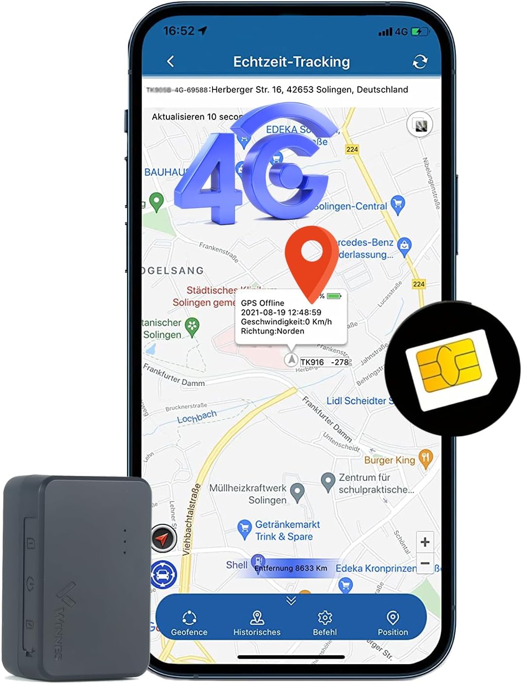 Gps Tracker Mit Sim Ohne Abo