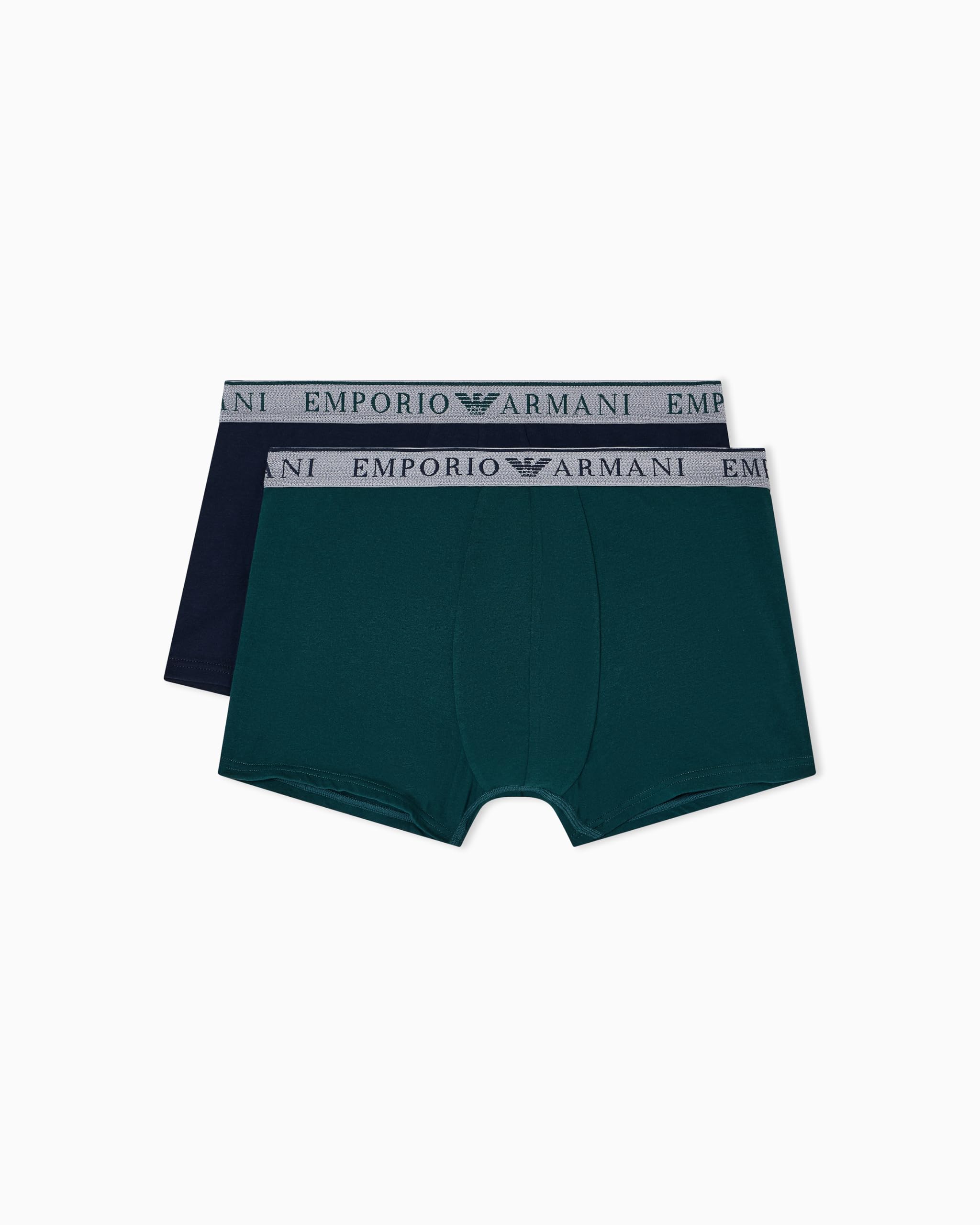Emporio Armani Man's Endurance 2-Pack Trunk Blue M