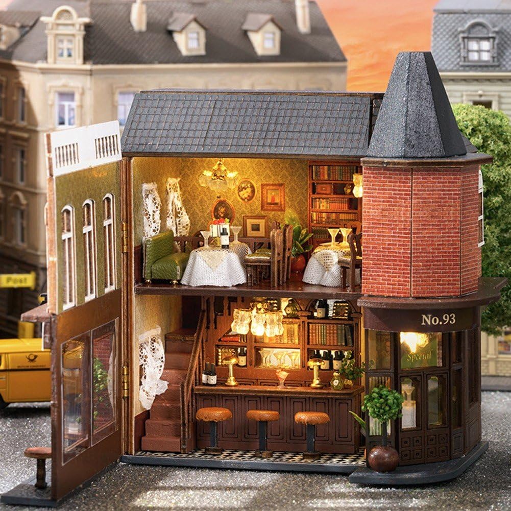 ドールハウス カフェ 店 雑貨屋 家具 ミニチュア DIY 手作りキット