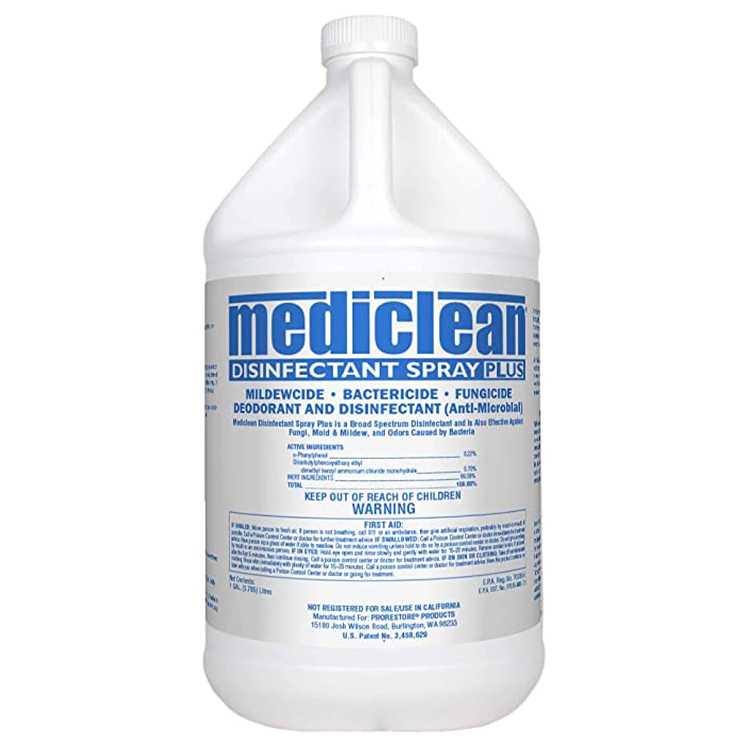 Disinfectant Spray Plus Professional Antimicrobial Spray for Use After Floods, 1-Gal Bottle