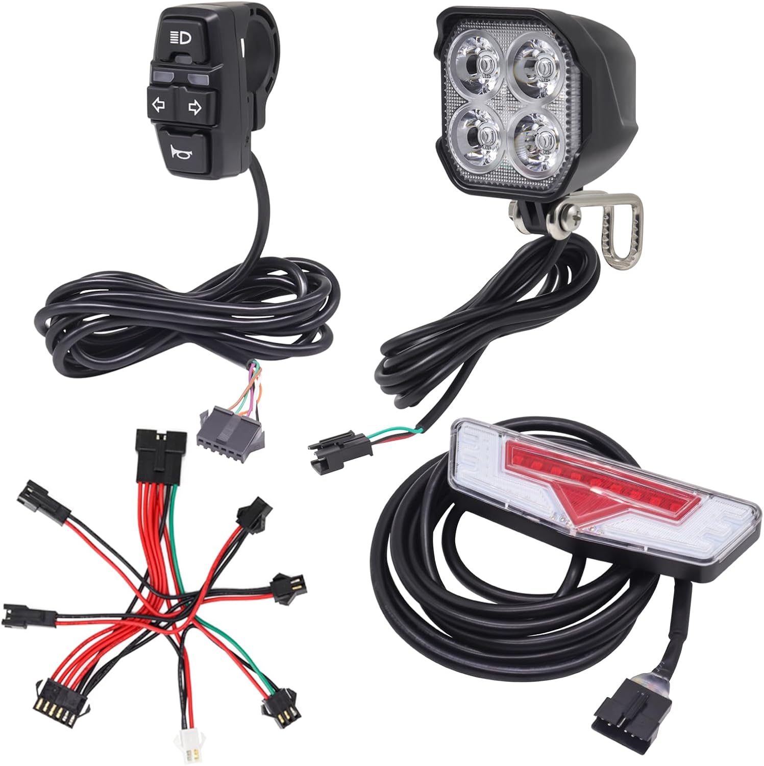 Ebike Light Kit, Taillight with Turn Signals, with Brake Light
