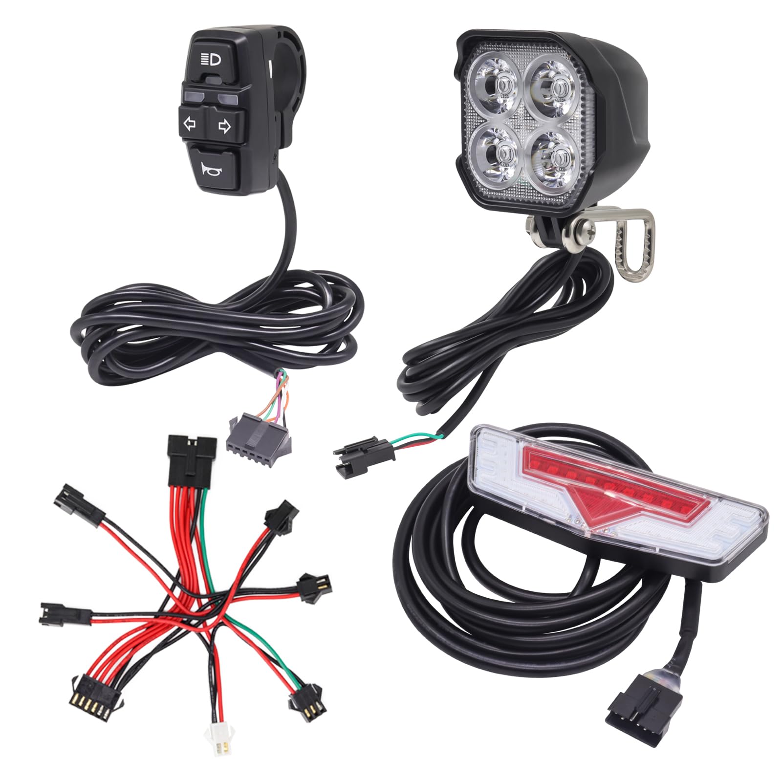 Ebike Light Kit, Taillight with Turn Signals, with Brake Light