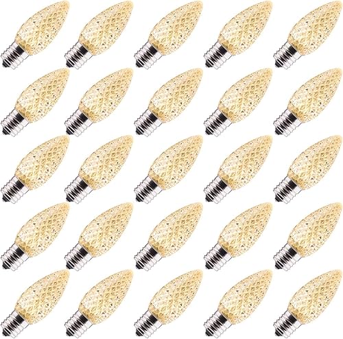 Miniatura 1 de Brightown - Paquete con 25 Bombilla led C9 de repuesto para guirnalda de luces de Navidad