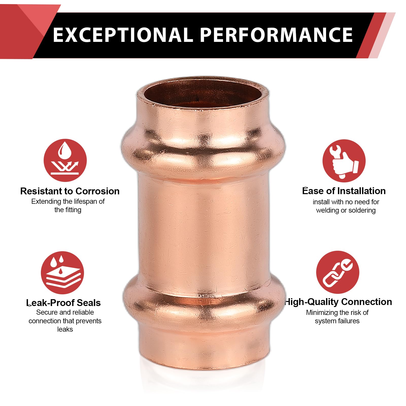 Eastman 3/4 Pro Press Coupling - 754501 | Lowe's Pro Supply