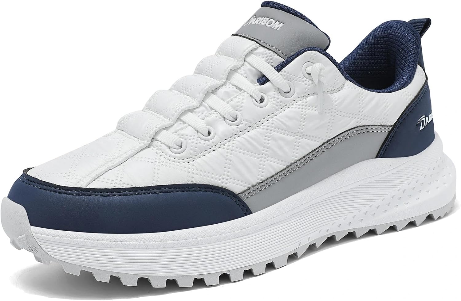 Golf Shoes Men Spikeless No-Slip Lightweight Quick Entry Heel Outdoor Sneakers