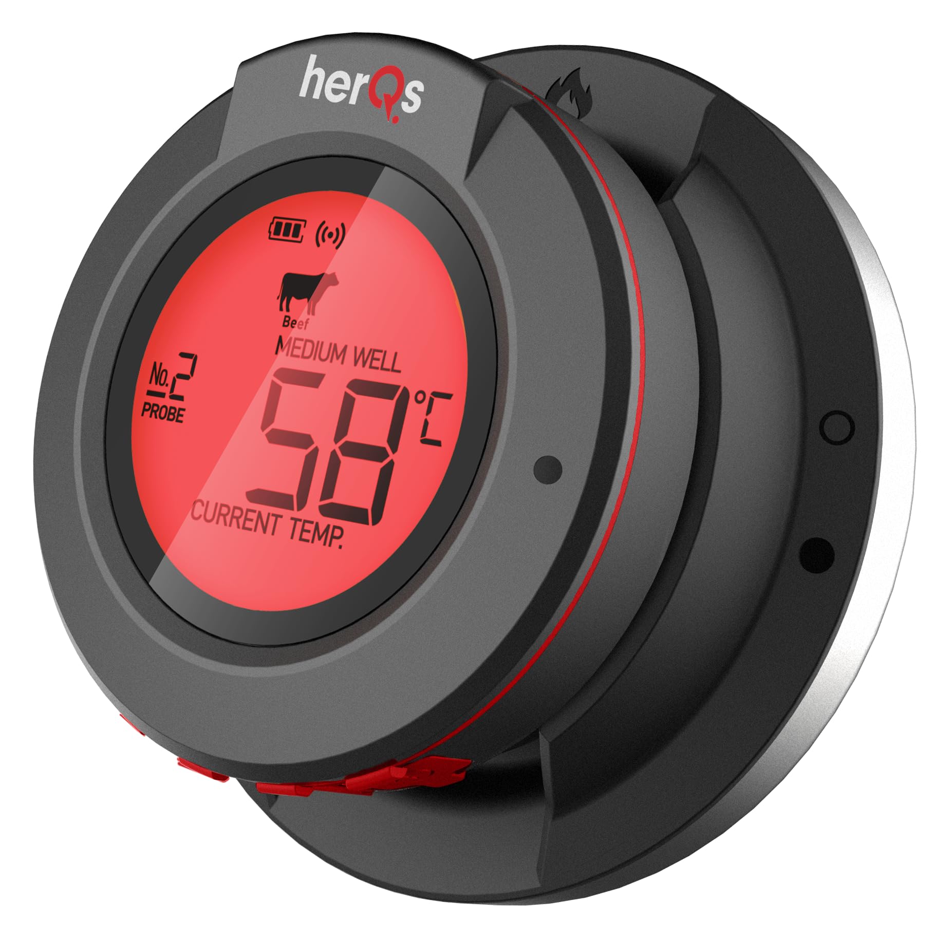 HerQs Dome BBQ Thermometer - Stainless Steel