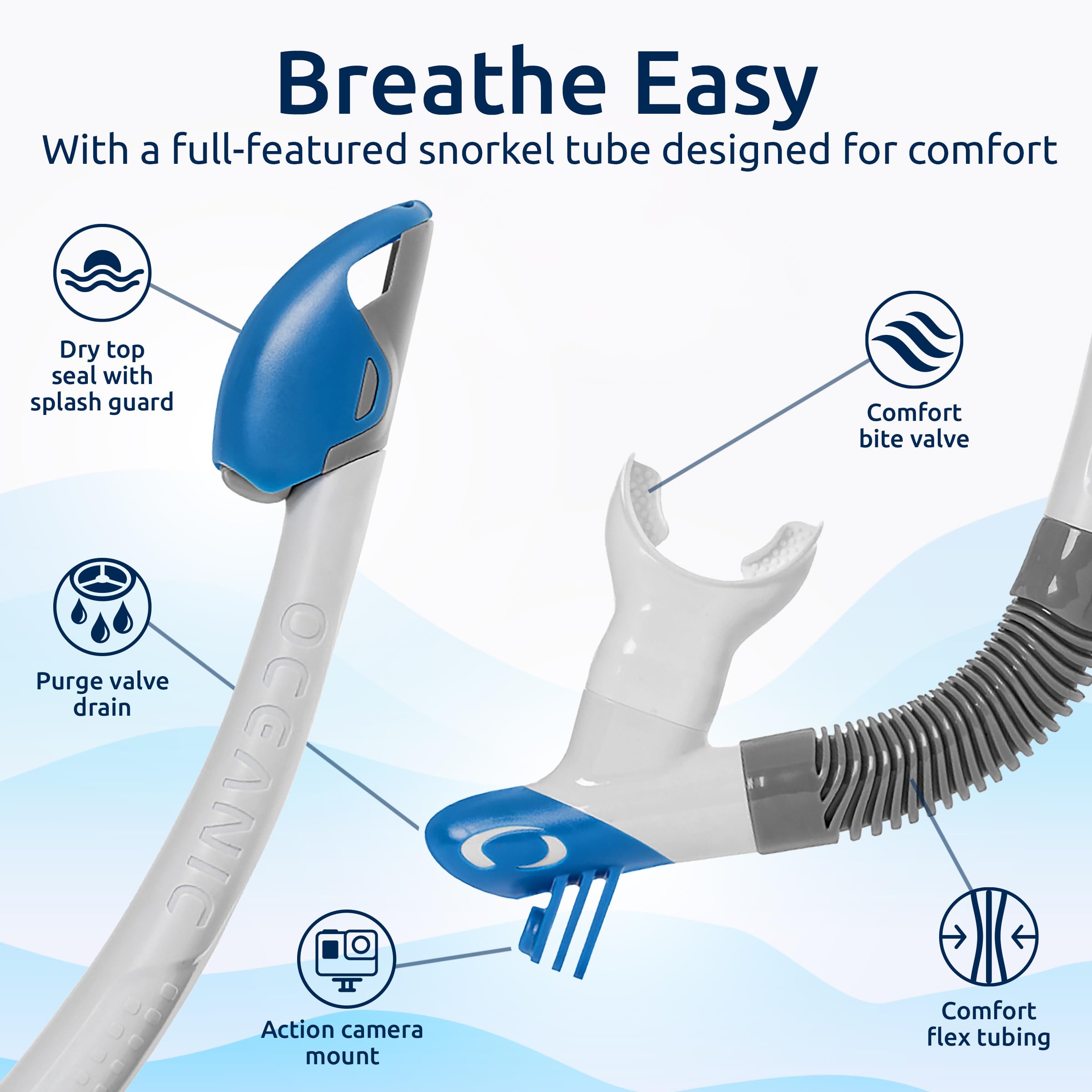 Amazon | OCEANIC シュノーケルセット – シュノーケリングギア