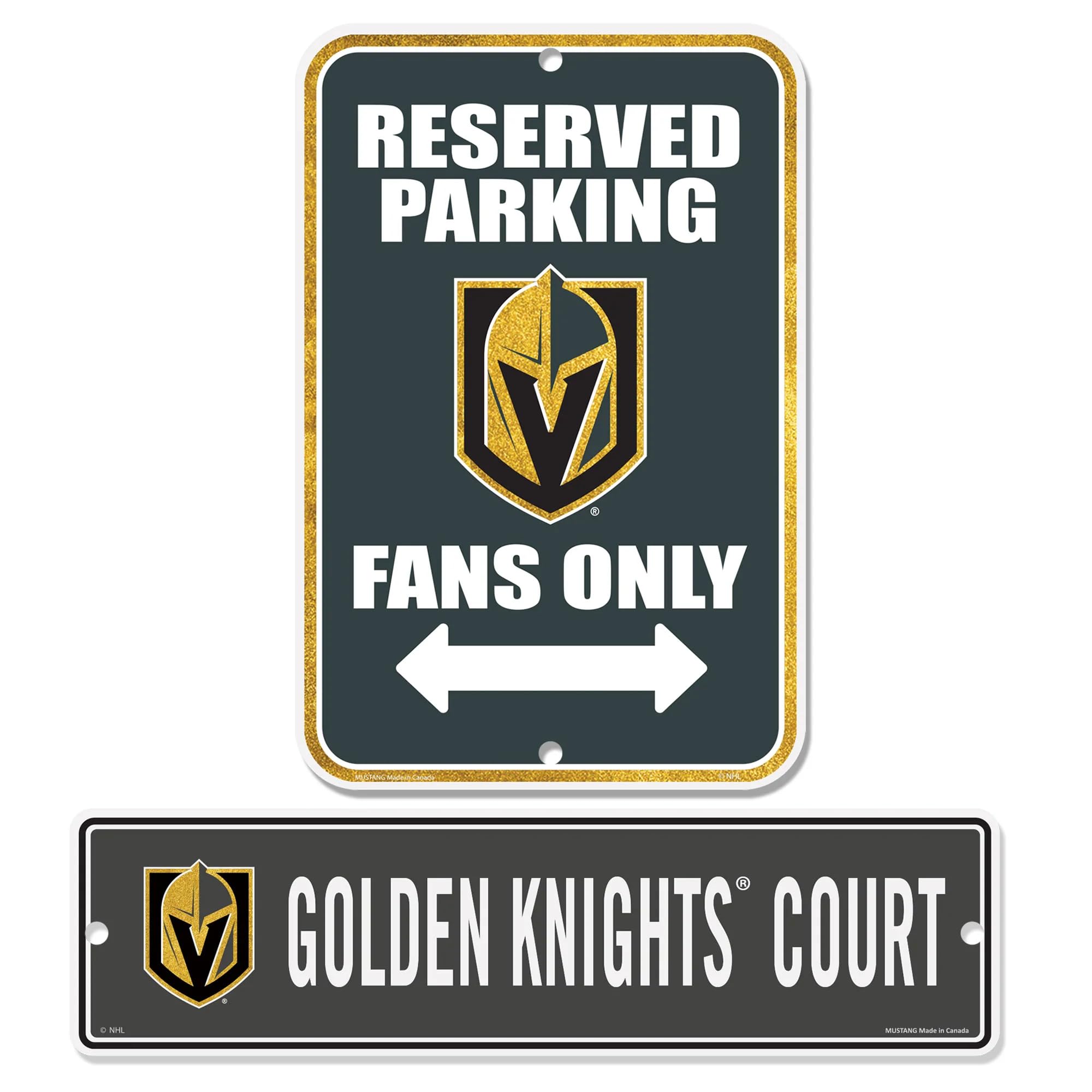 Vegas Golden Knights Parking & Street 2 Pack Sign Set