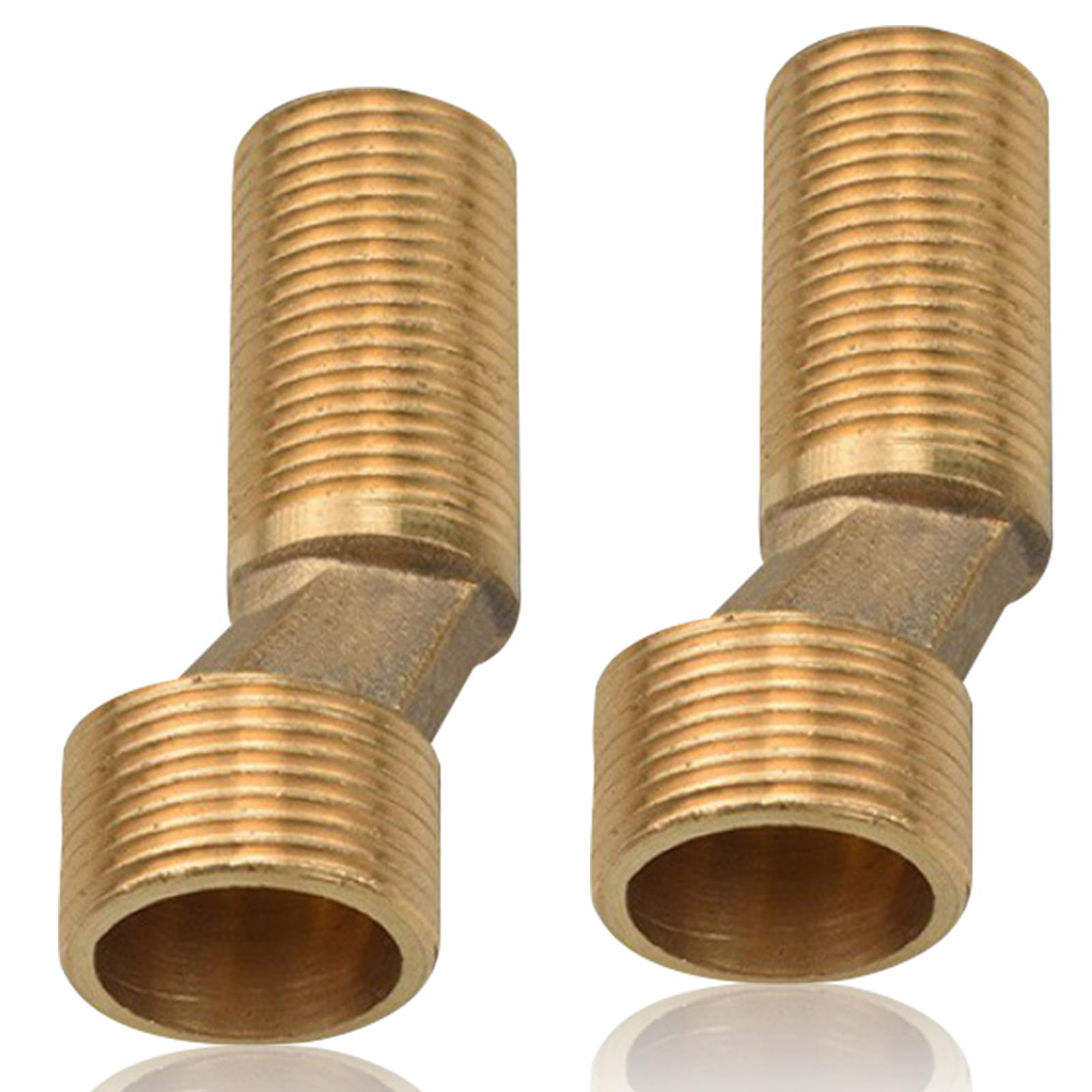Adaptador de grifo de ducha, conector de 3/4" AG x 1/2" AG S, desplazamiento de 8 mm de longitud 60 mm, conector excéntrico para grifos de pared
