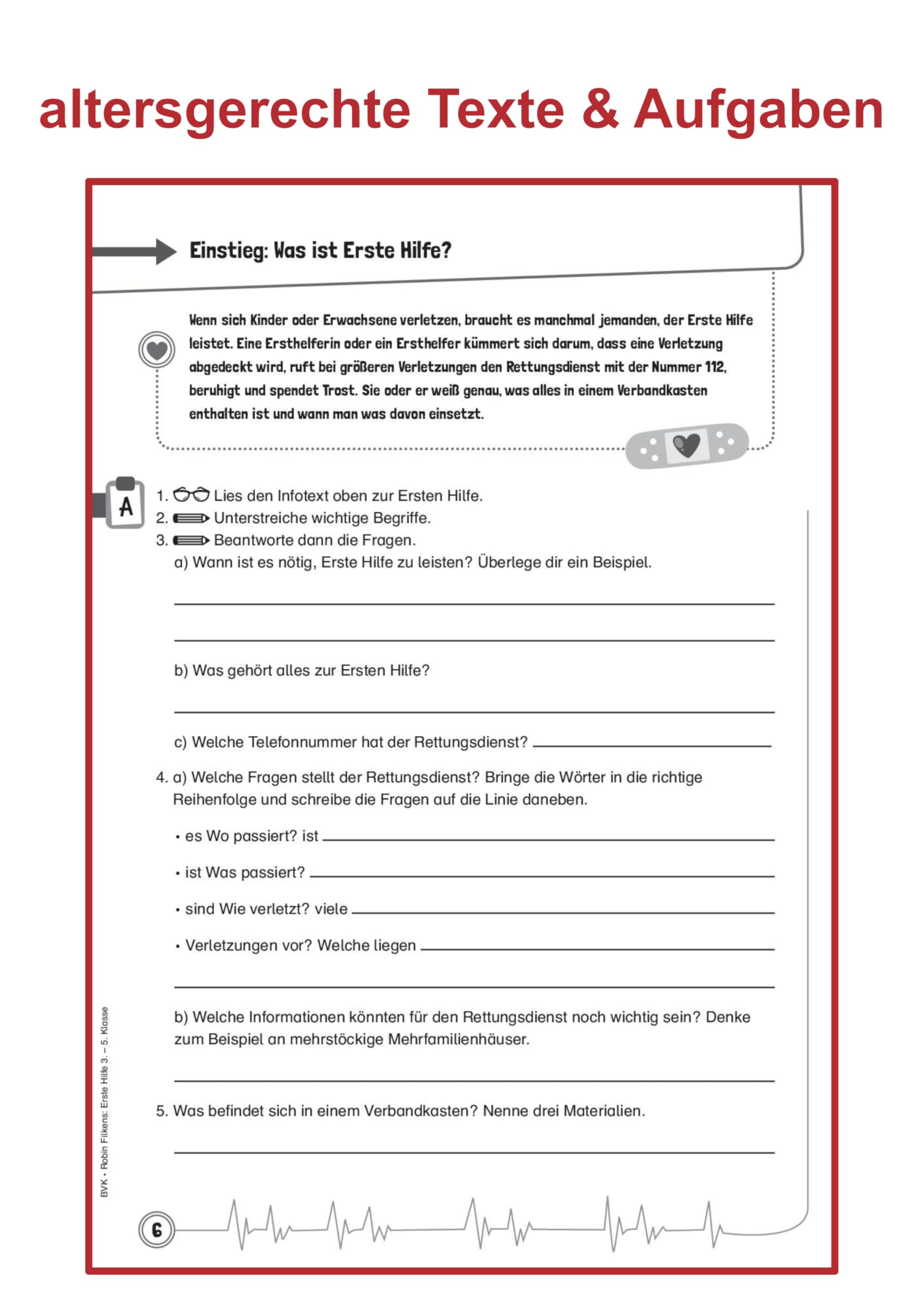 Erste Hilfe macht Schule: mit Praxistipps von Doc Caro | 3. bis 5. Klasse (Erste Hilfe mit Doc Caro, Band 2) | für Grundschule & Sekundarstufe I