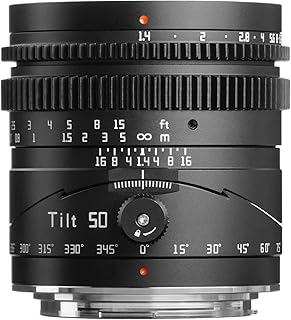 TTArtisan 50mm f1.4 Tilt Lens Full Frame Manual Portrait Lenses Large Aperture Compatible with RF/EOS-R Mount