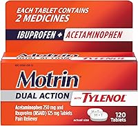 Vista 7 de Motrin Dual Action con Tylenol, Analgésico de acción dual de acción rápida con ibuprofeno y acetaminofén para dolores y molestias menores