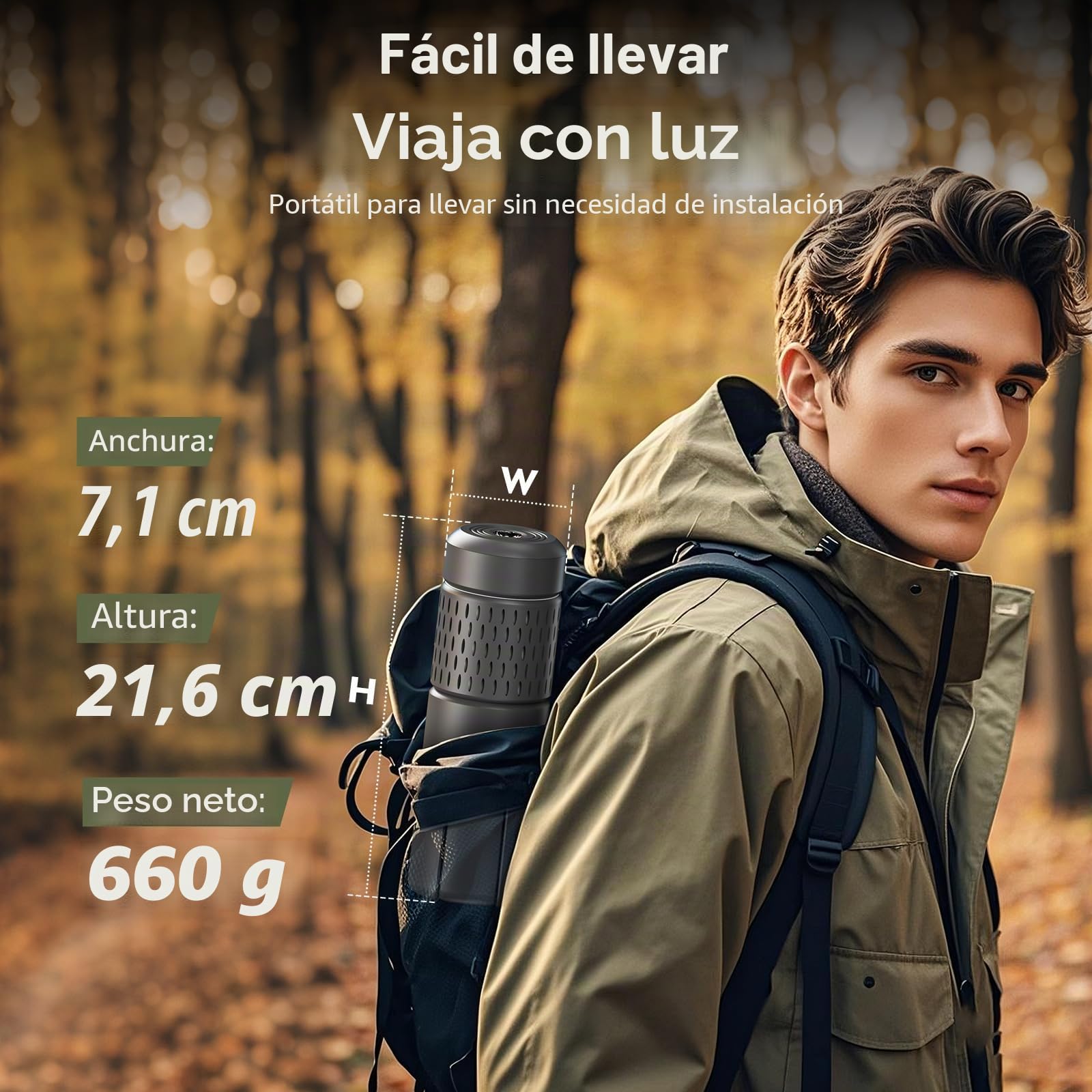 Linterna de Camping Telescópica Recargable,14000mAh LED Multifunción, Magnética y con Trípode, Impermeable IPX5, Luz de Tienda, Lámpara de Trabajo para Acampada, Exterior, Emergencia