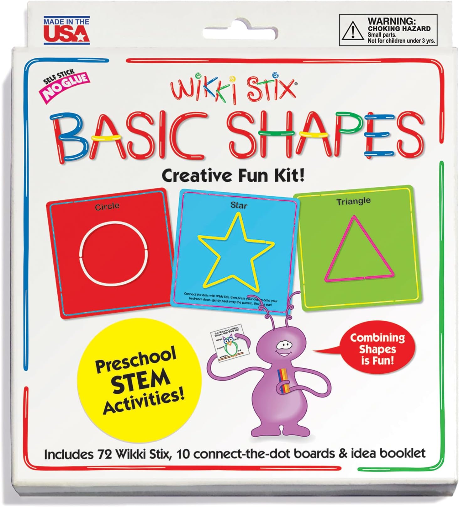 Wikki Stix Basic Shapes Cards Kit