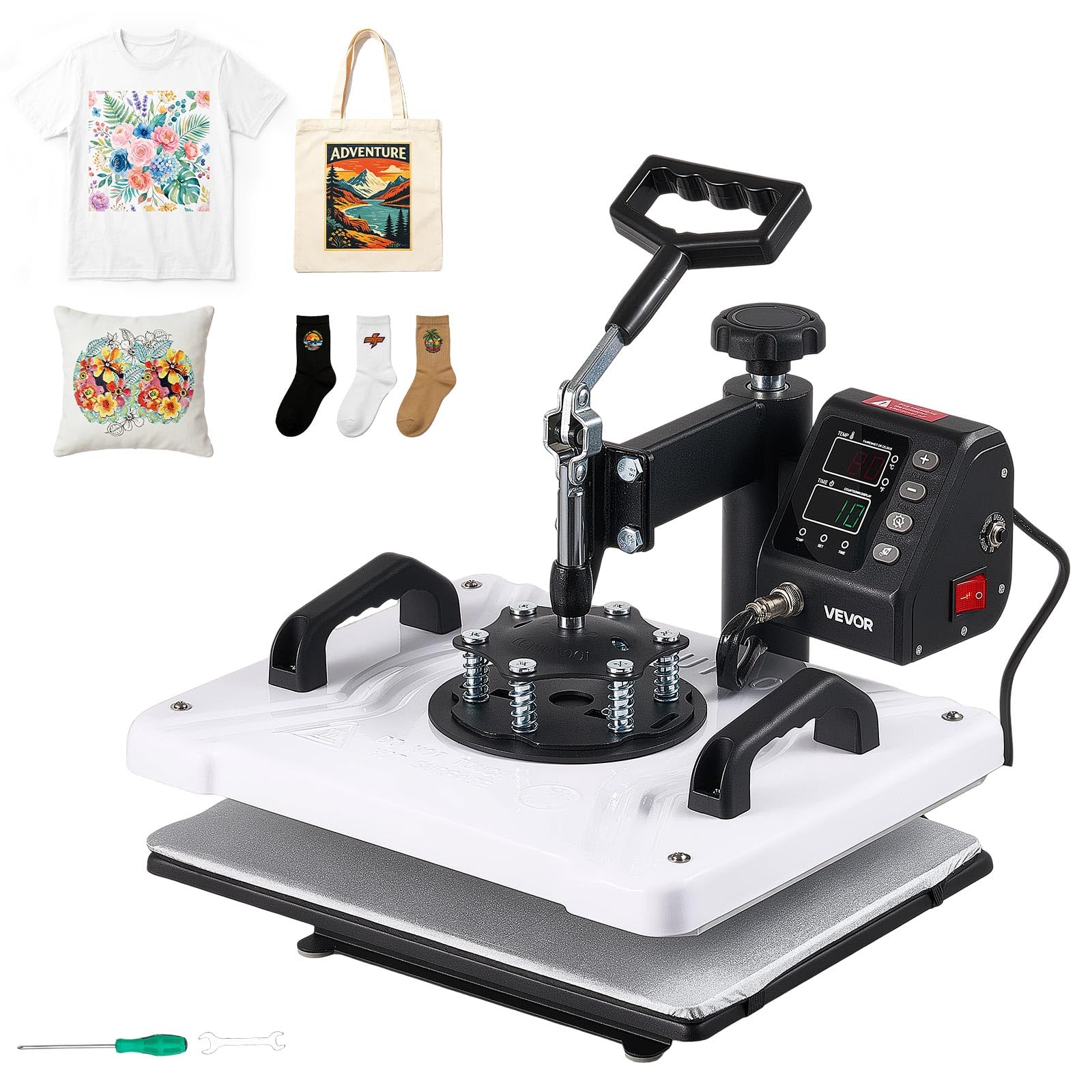VEVOR Prensa de Calor 29x38 cm Máquina para Sublimación Impresora Térmica