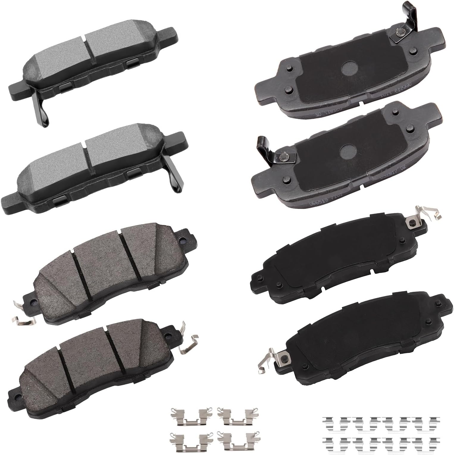 cciyu D905 D1650 Front Rear Ceramic Brake Pads Kits 8pcs fit For 2013-2017 For Nissan Altima