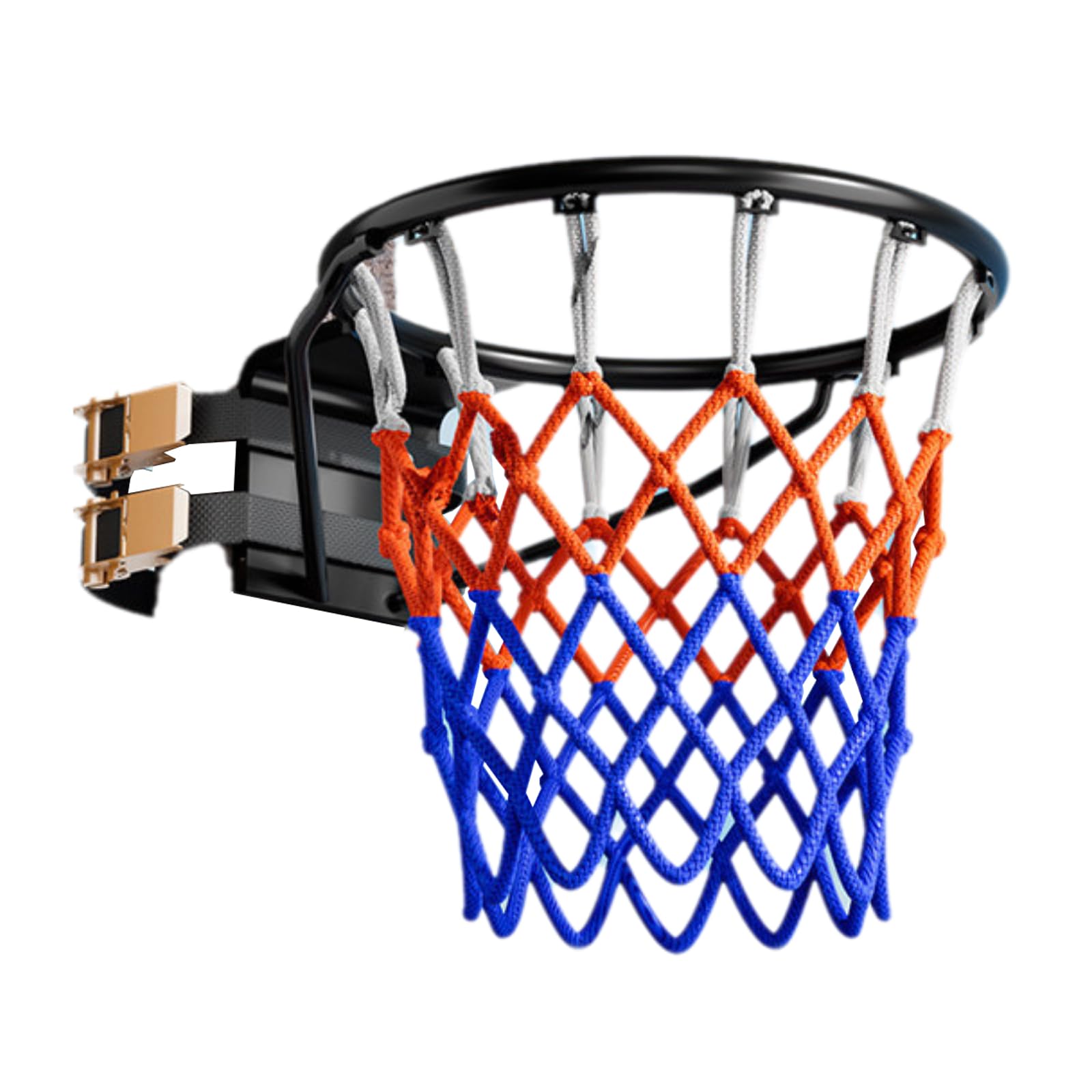 Canestro da Basket A Parete,Canestro Basket Esterno da Muro,Anello da Pallacanestro da Muro per Adulti,con Cinghie,Non Necessita di Foratura,per Recinzione/Albero/Pali