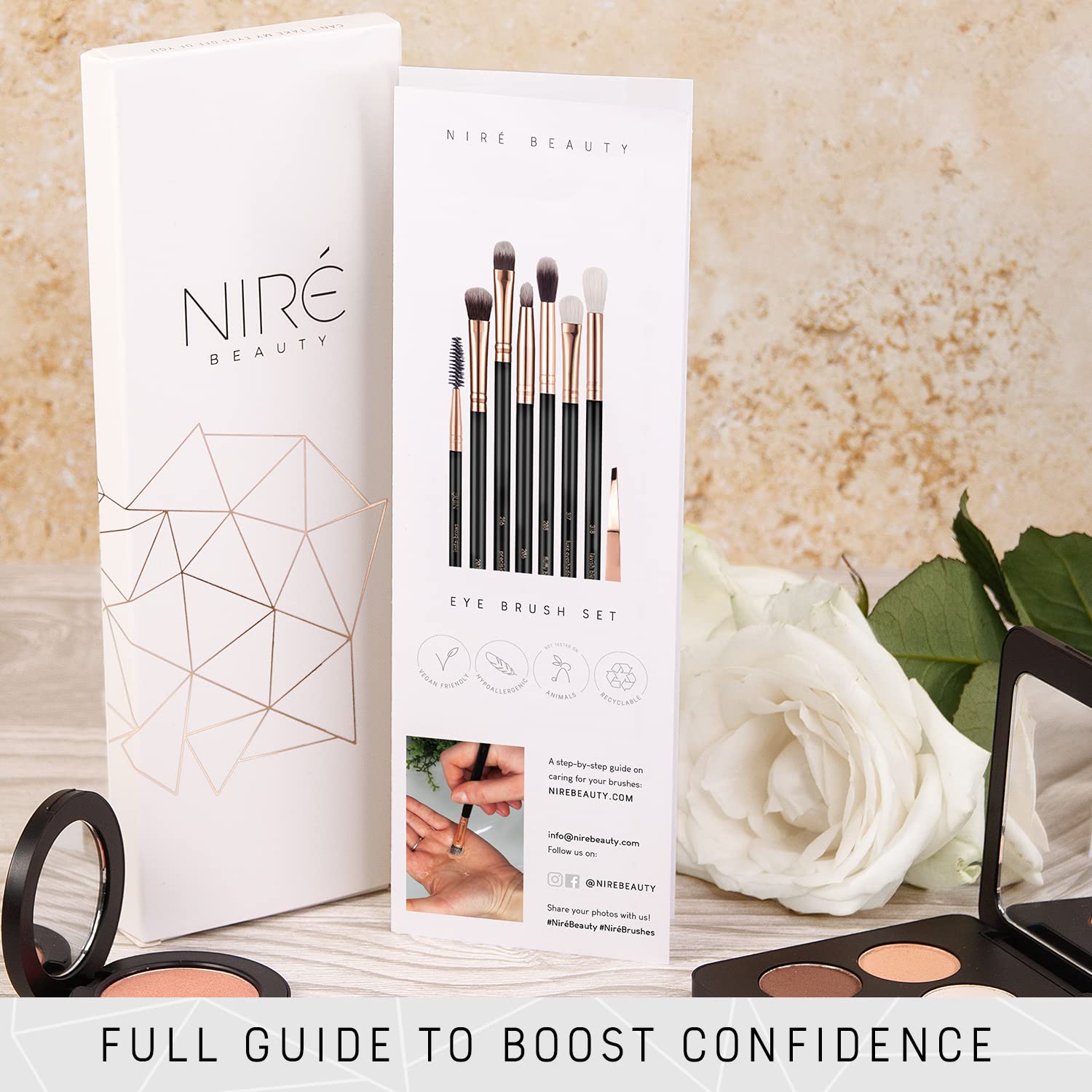 Niré Beauty Most Loved Artistry and Eye Brush Set - Your Best Selection of Makeup Brushes Great for Professionals and Beginners - Image 6